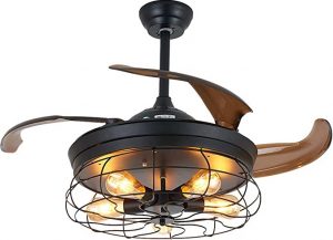 Oukaning Retractable Blades Ceiling Fan​