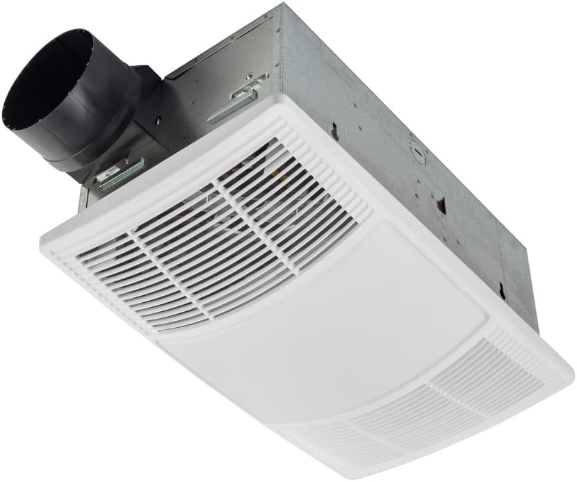 Broan-NuTone bathroom exhaust fan with heater and CCT LED light