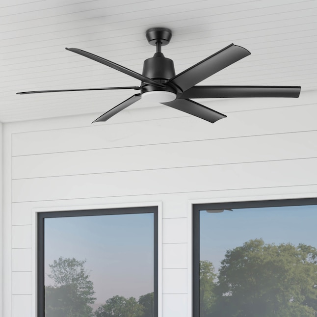 Harbor Breeze Outermark 60-inch model 43300 wet-rated matte black ceiling fan