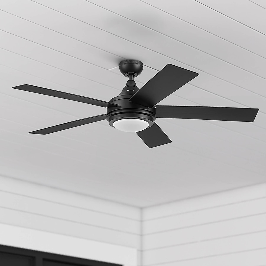 Harbor Breeze Seaholme 52-inch model 43390 wet-rated matte black ceiling fan